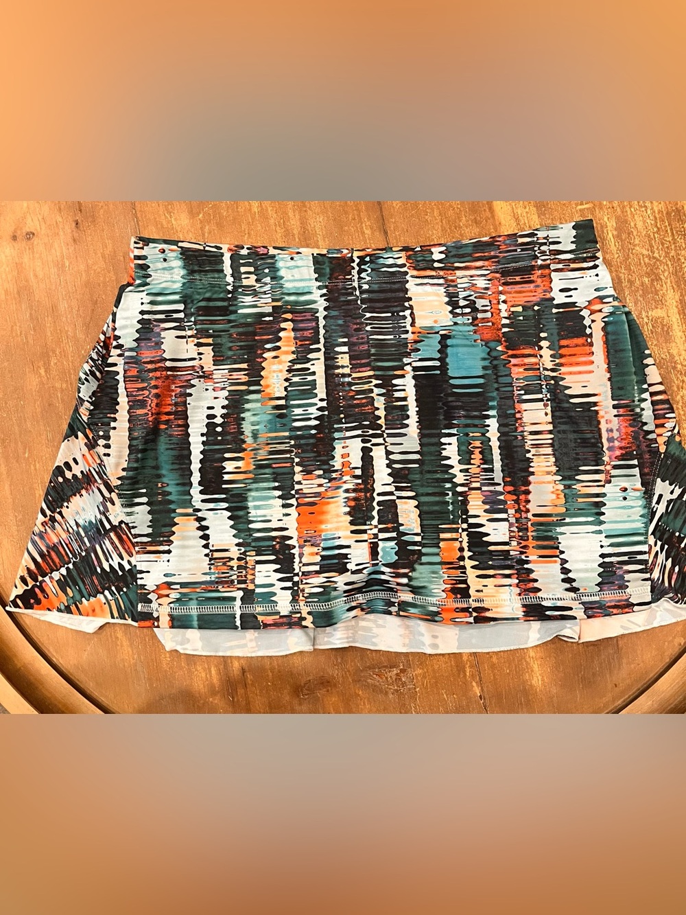 Sofibella XL Abstract Multicolor Active Skort Pickleball Tennis Golf Athleisure